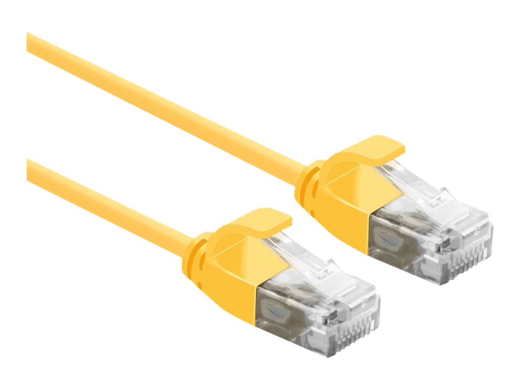 ROLINE UTP DataCenter Patchkabel Kat.6A Class EA LSOH slim gelb 5m - Vorderansicht