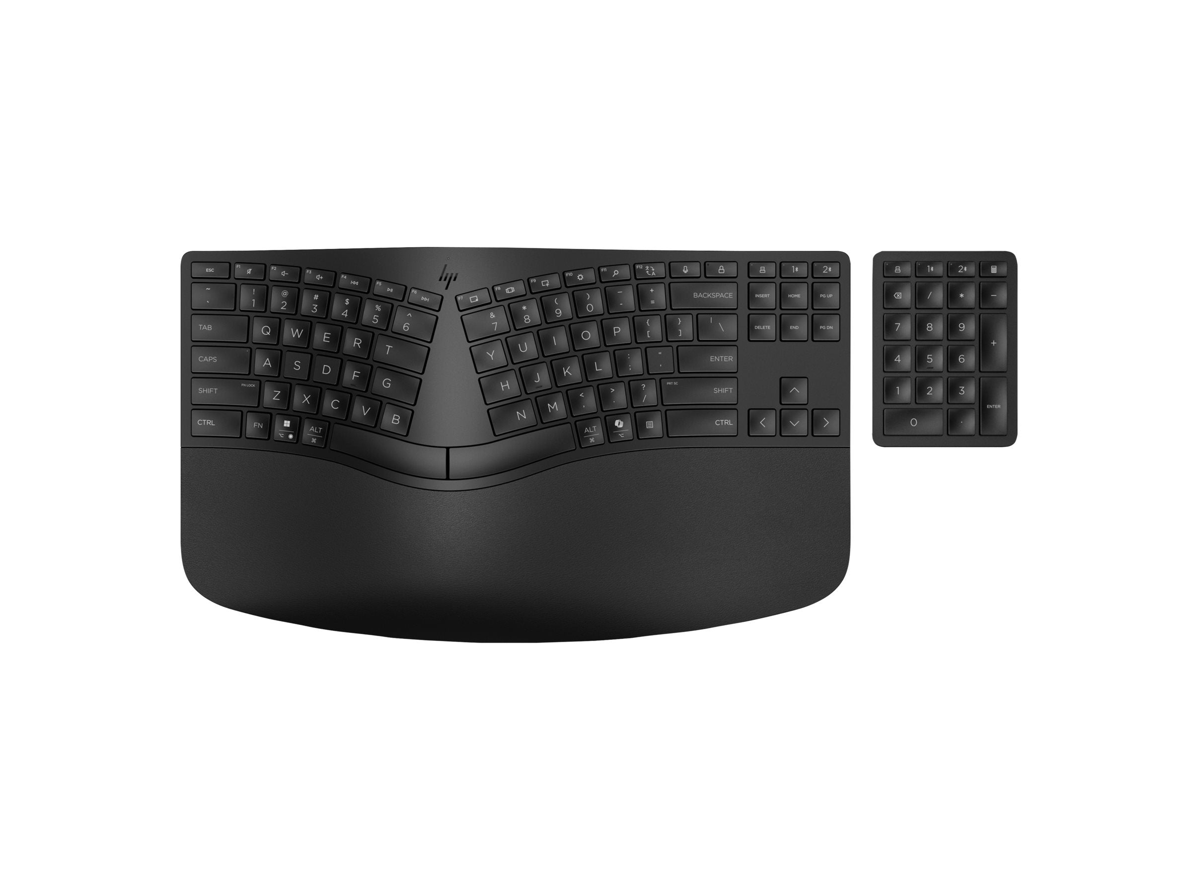 HP 960 BLK Ergonomic Wireless Keyboard GR (P) Seitenansicht