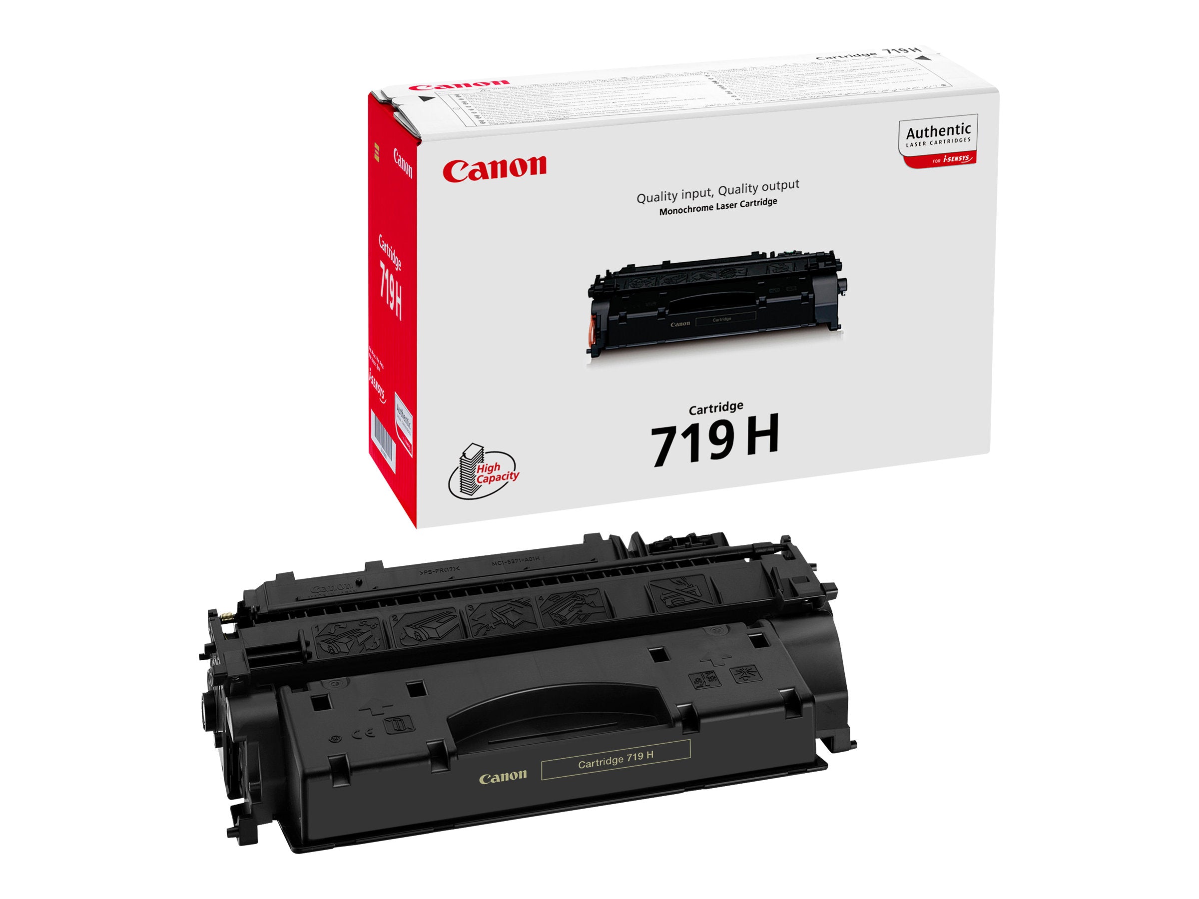 CANON CRG 719 Toner schwarz hohe Kapazität Vorderansicht