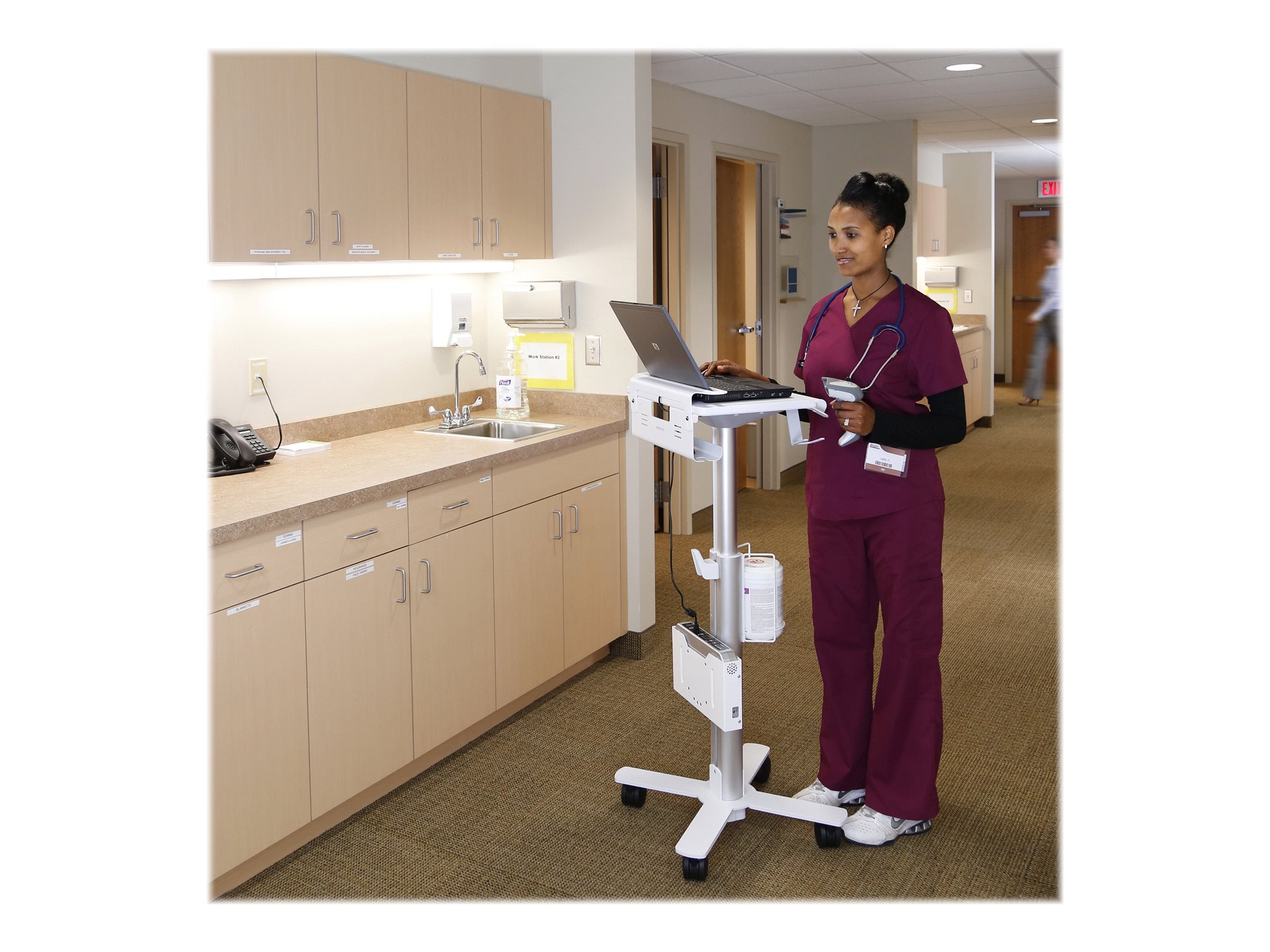 Detailansicht der Halterung ERGOTRON StyleView Laptop Cart SV10