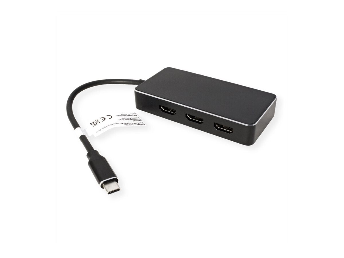 VALUE Multi-Display Adapter USB Typ C - 3x HDMI Multi-Stream 4K Verpackung