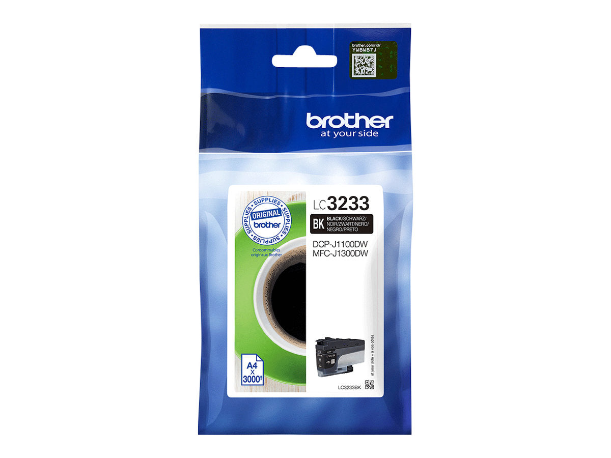 BROTHER LC-3233BK Tintenpatrone Schwarz Vorderansicht