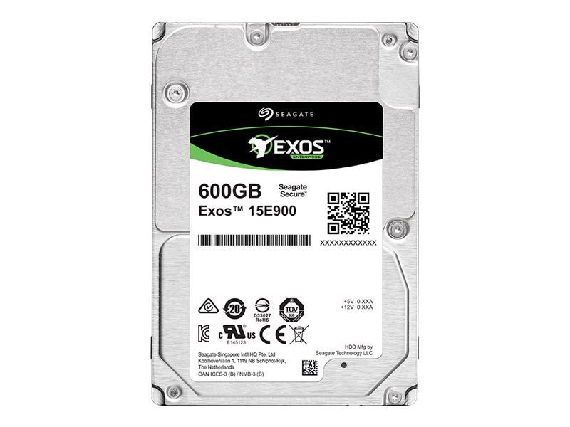 SEAGATE EXOS 15E900 Enterprise Performance 15K 600GB HDD 4K Native / 512 Emulation 15000rpm 12Gb/s SAS 256MB cache 6