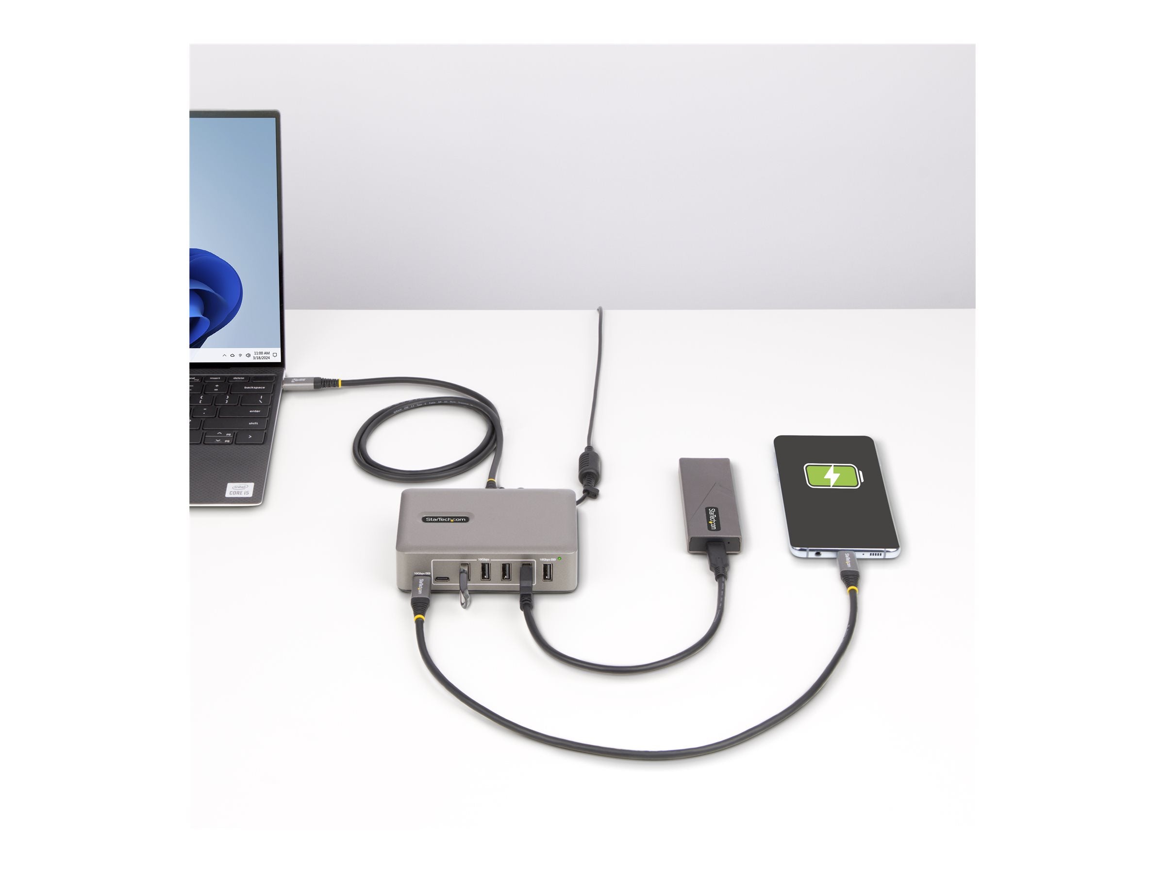 STARTECH.COM 10-Port USB-C Hub Detailansicht