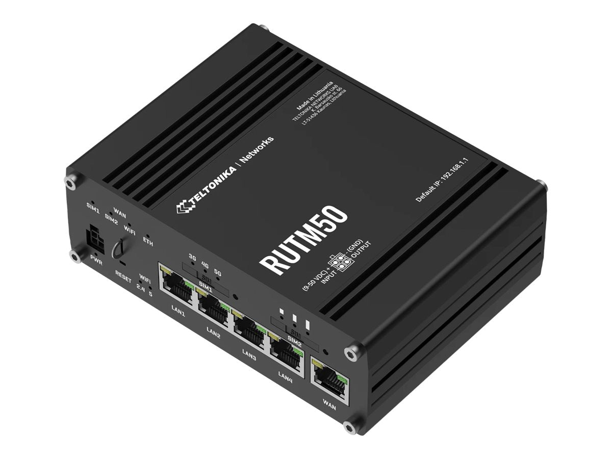 TELTONIKA NETWORKS RUTM50 Router Vorderansicht