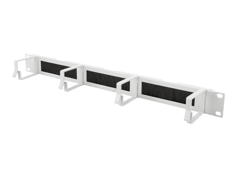 DIGITUS 1HE Kabelrangierpanel mit Burstenleisten - Vorderansicht