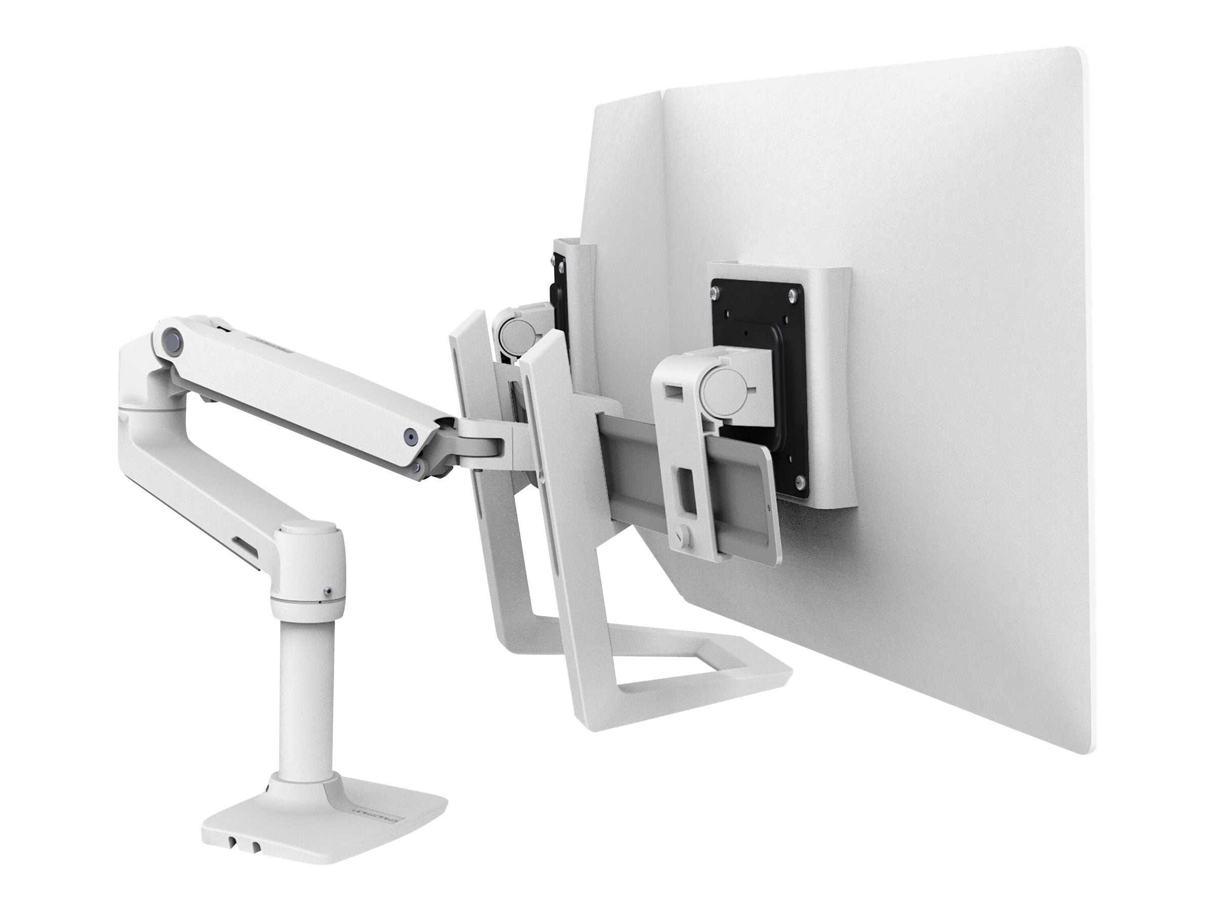 ERGOTRON dual direkt Monitor-Griff Zubehör Kit weiss - Vorderansicht