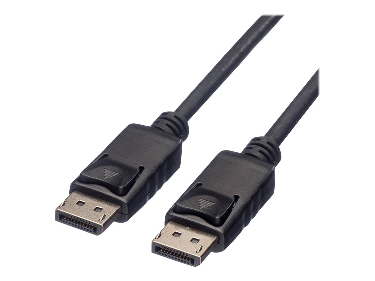 ROLINE GREEN DisplayPort Kabel DP ST - ST schwarz 2m Vorderansicht