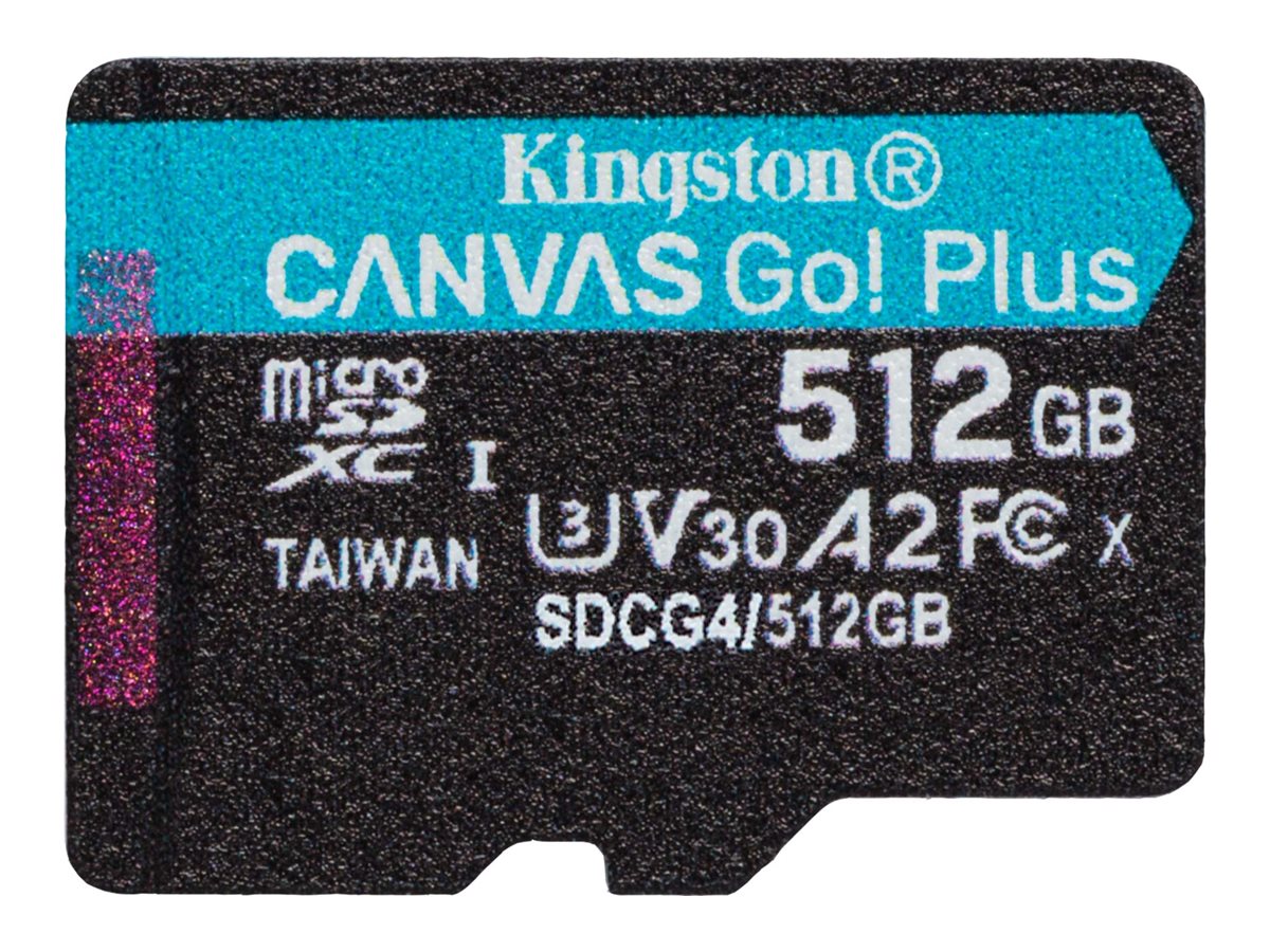 KINGSTON 512GB microSDXC Canvas Go Plus Gen4 Vorderansicht