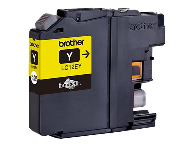 BROTHER LC12EY Tinte gelb im Einsatz