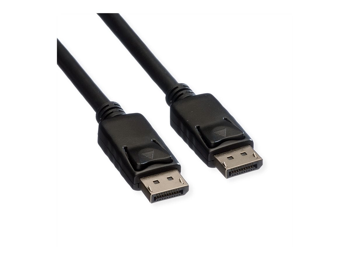 ROLINE DisplayPort Kabel DP-DP v1.2 ST - ST TPE schwarz 5m Vorderansicht