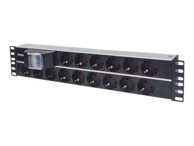 INTELLINET 48,3cm 19Zoll Steckdosenleiste Vorderansicht