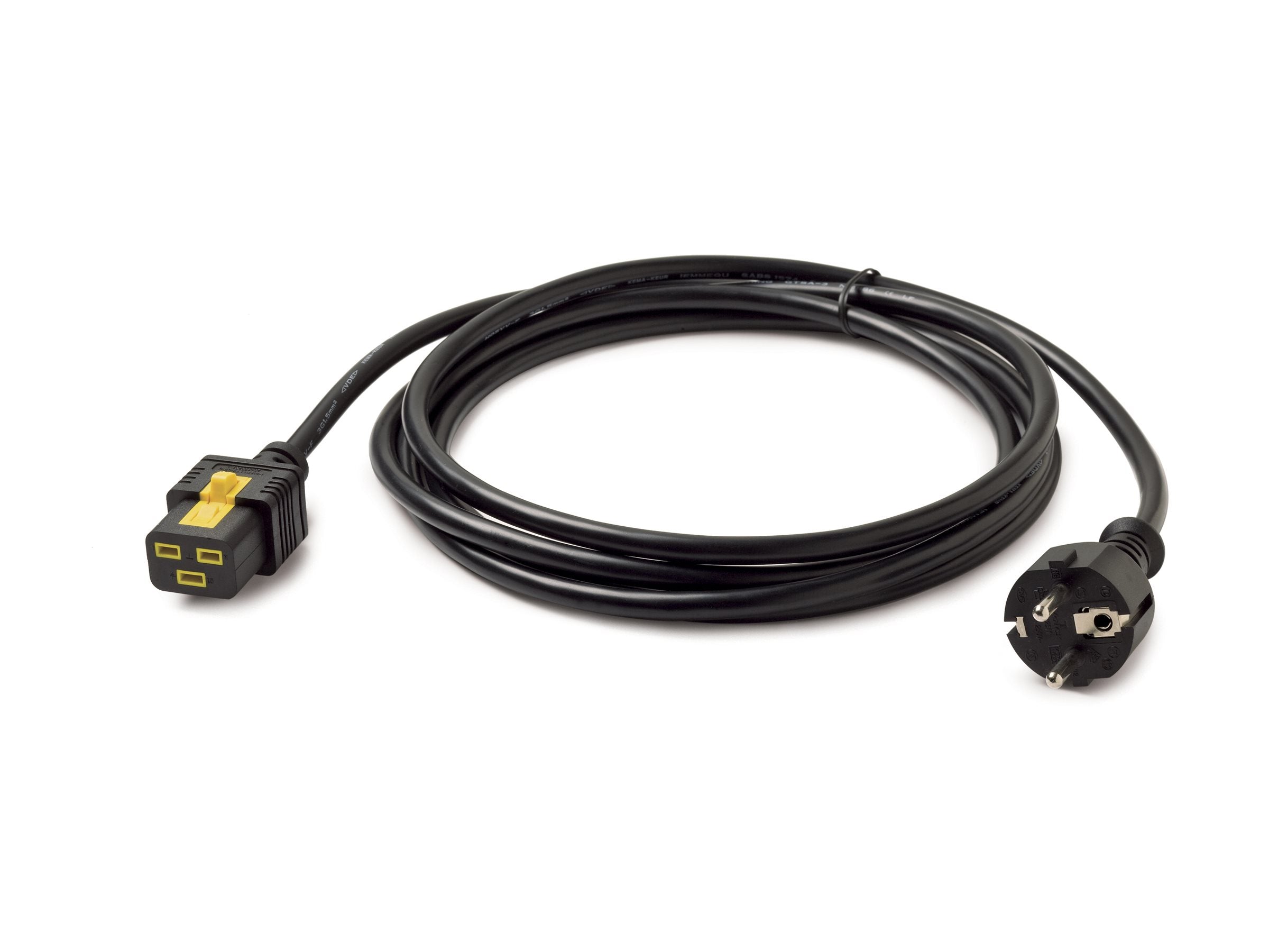 APC Power cable IEC 60320 C19 to power CEE 7/7m AC 240V 16 A 3m Black - Vorderansicht