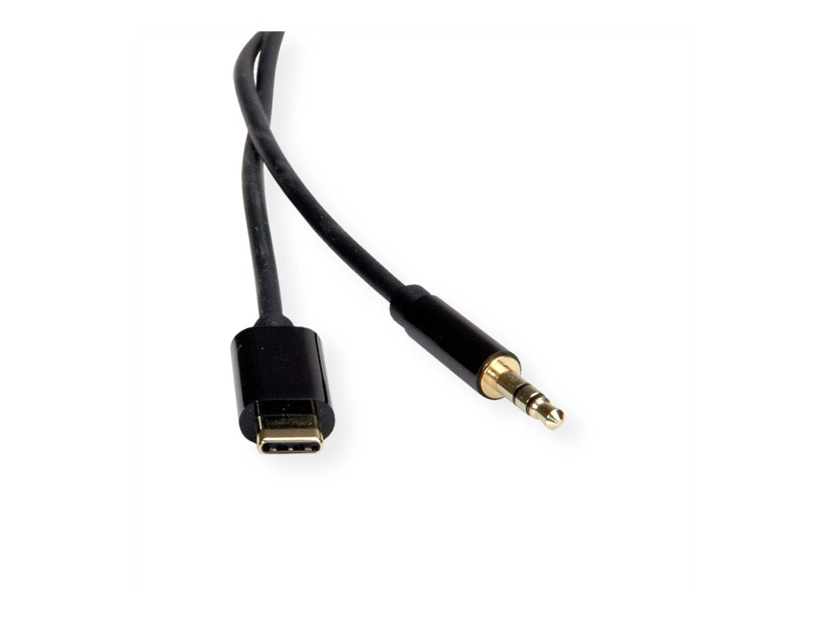 ROLINE Adapter Kabel USB Typ C - 3,5mm Audio ST/ST schwarz 3m - Detailansicht