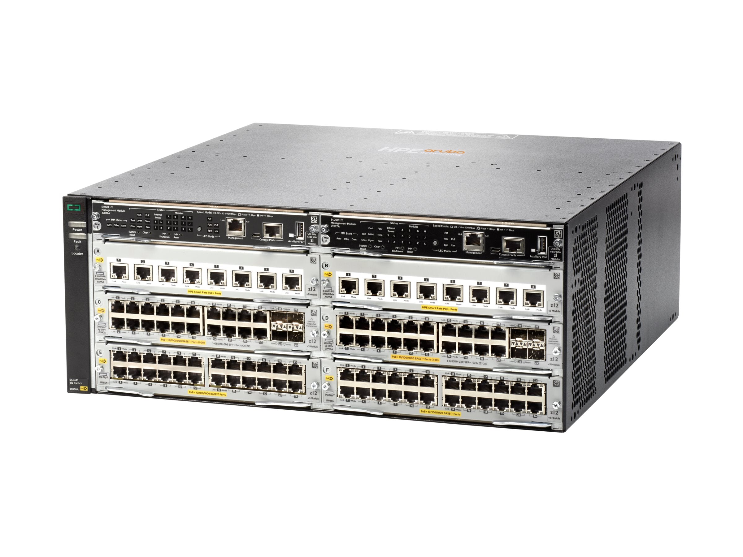 HPE 5406R 16SFP+ v3 zl2 Switch Vorderansicht