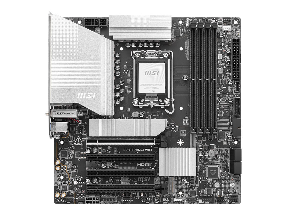 MSI PRO B860M-A WIFI LGA1851 MB Vorderansicht