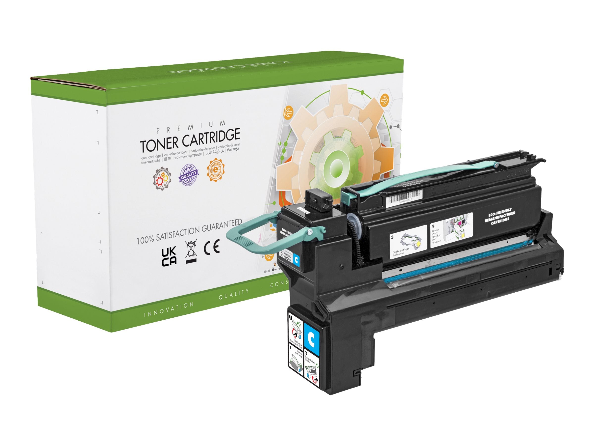 STATIC Tonerpatrone Lexmark C792X1CG Vorderansicht