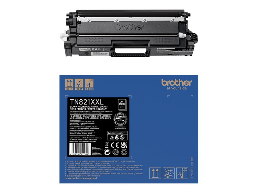 BROTHER TN-821XXLBK Tonerpatrone Vorderansicht