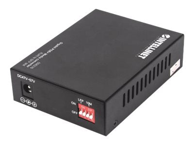 INTELLINET Gigabit PoE+ Medienkonverter Vorderansicht