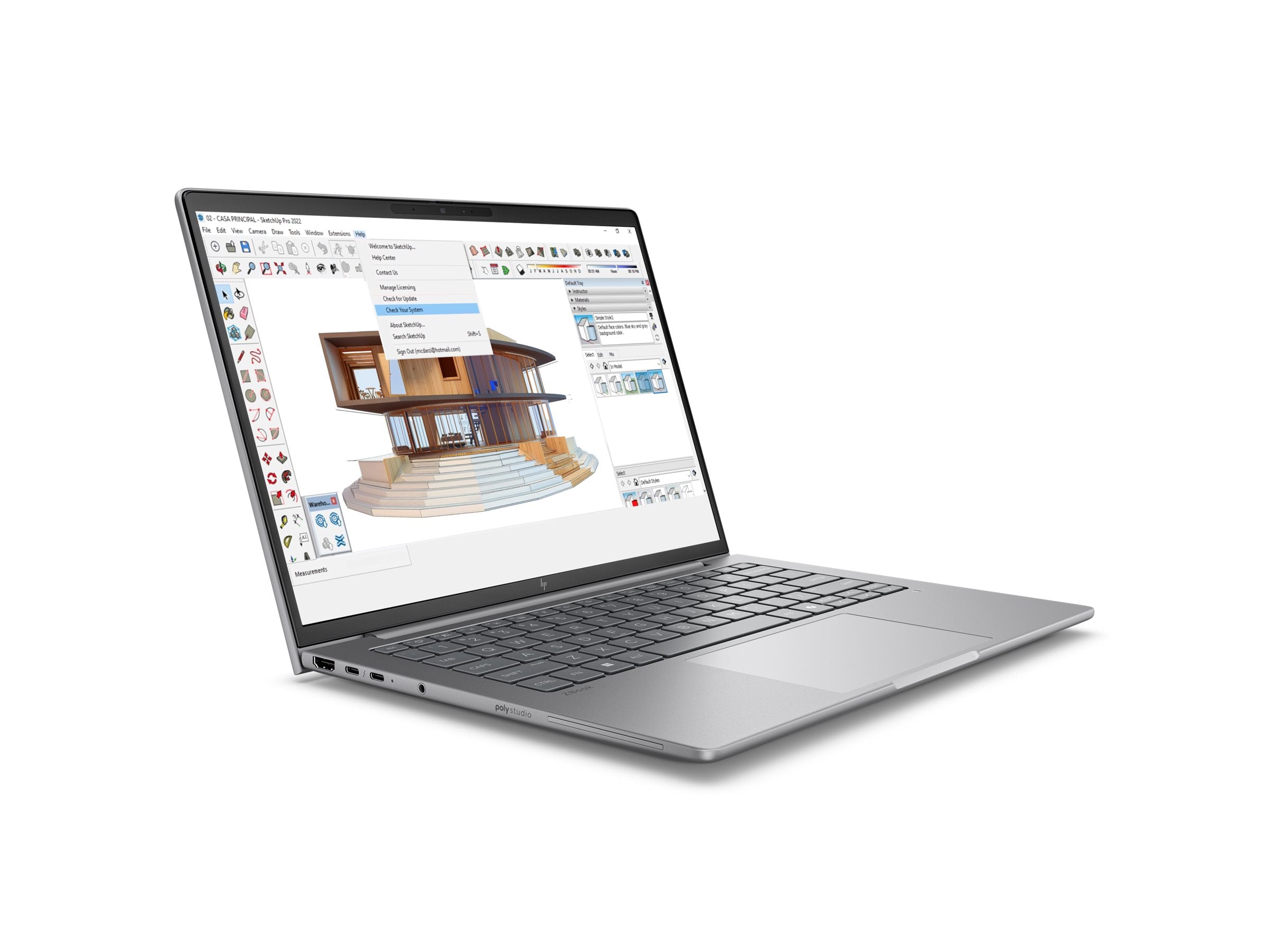 HP ZBook 8 G1i Mobile Workstation Vorderansicht