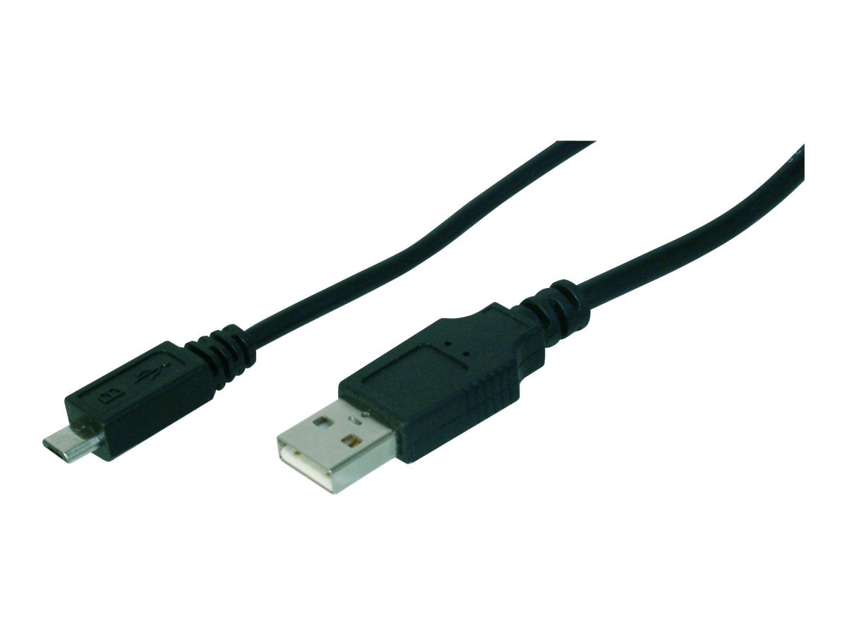 DIGITUS USB Anschlusskabel Typ A - mikro B St/St 1,0m USB 2.0 kompatibel - Vorderansicht