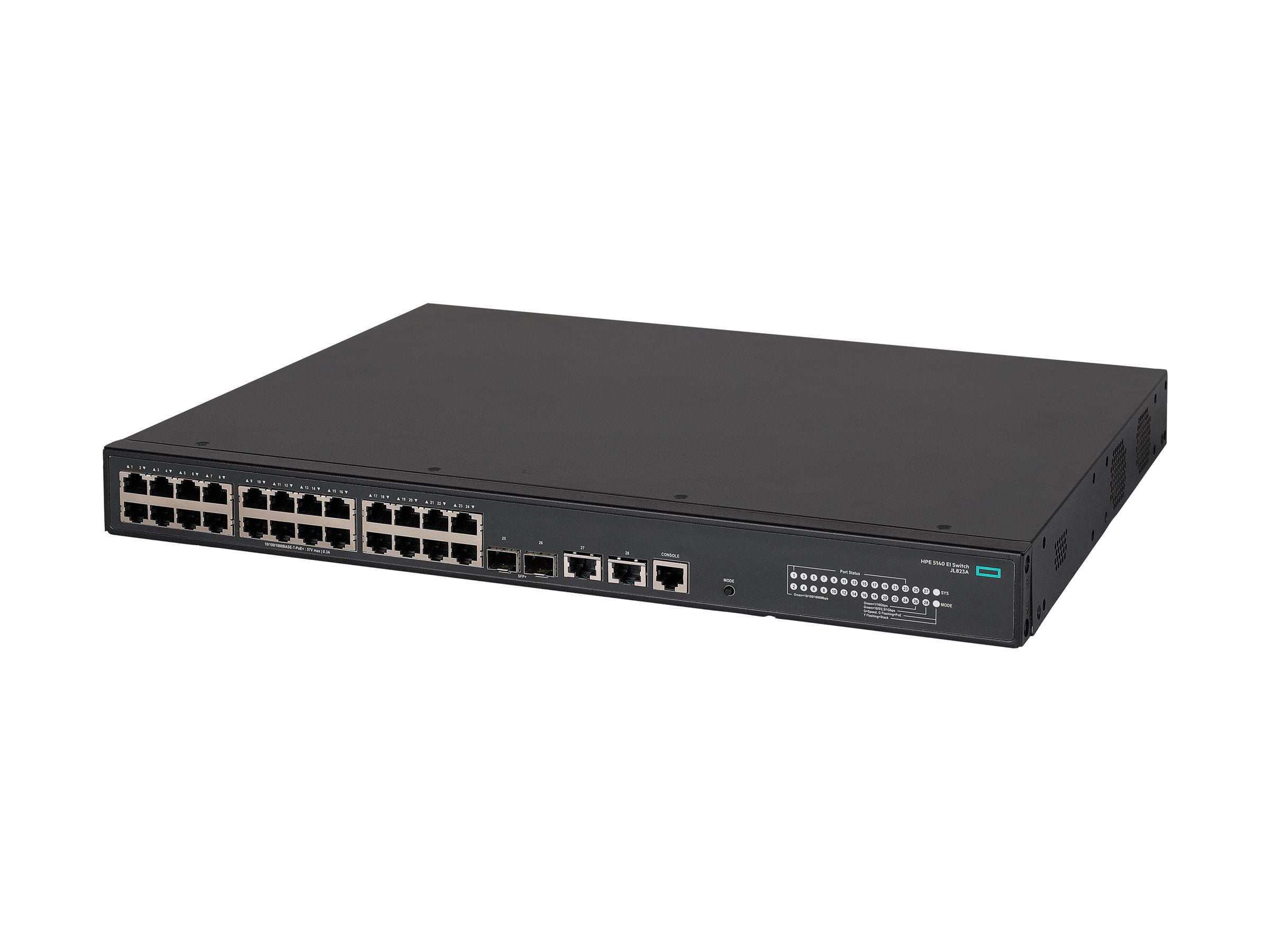 ARUBA HPE 5140 24G POE+ Switch Vorderansicht