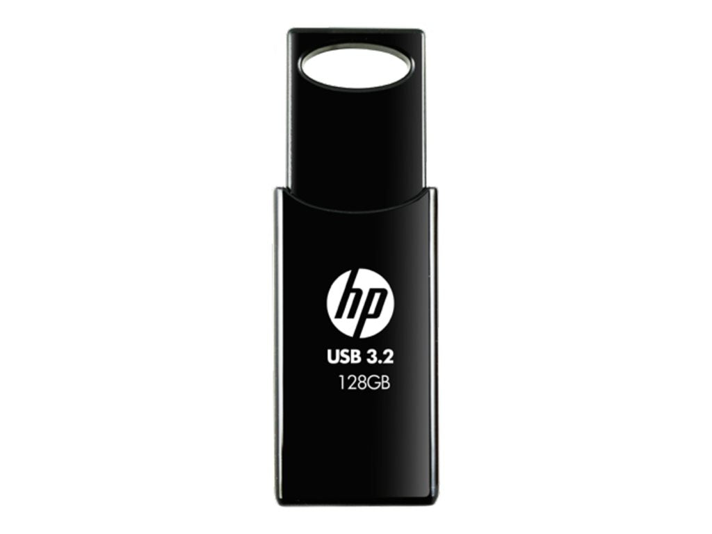 HP 128GB 712w Black USB 3.2 Flash Drive Vorderansicht