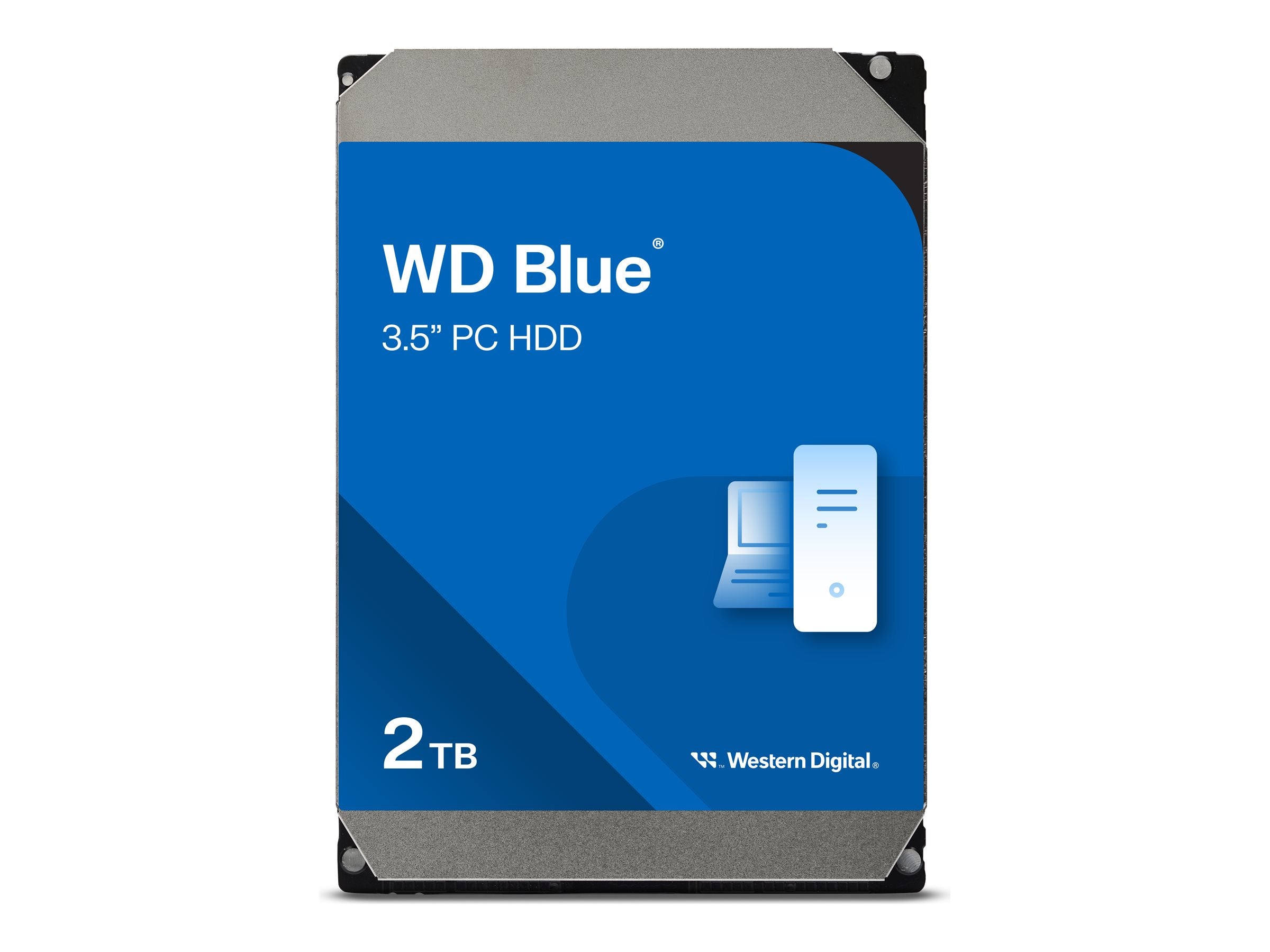 WD Blue 2TB SATA 6Gb/s HDD intern Verpackung
