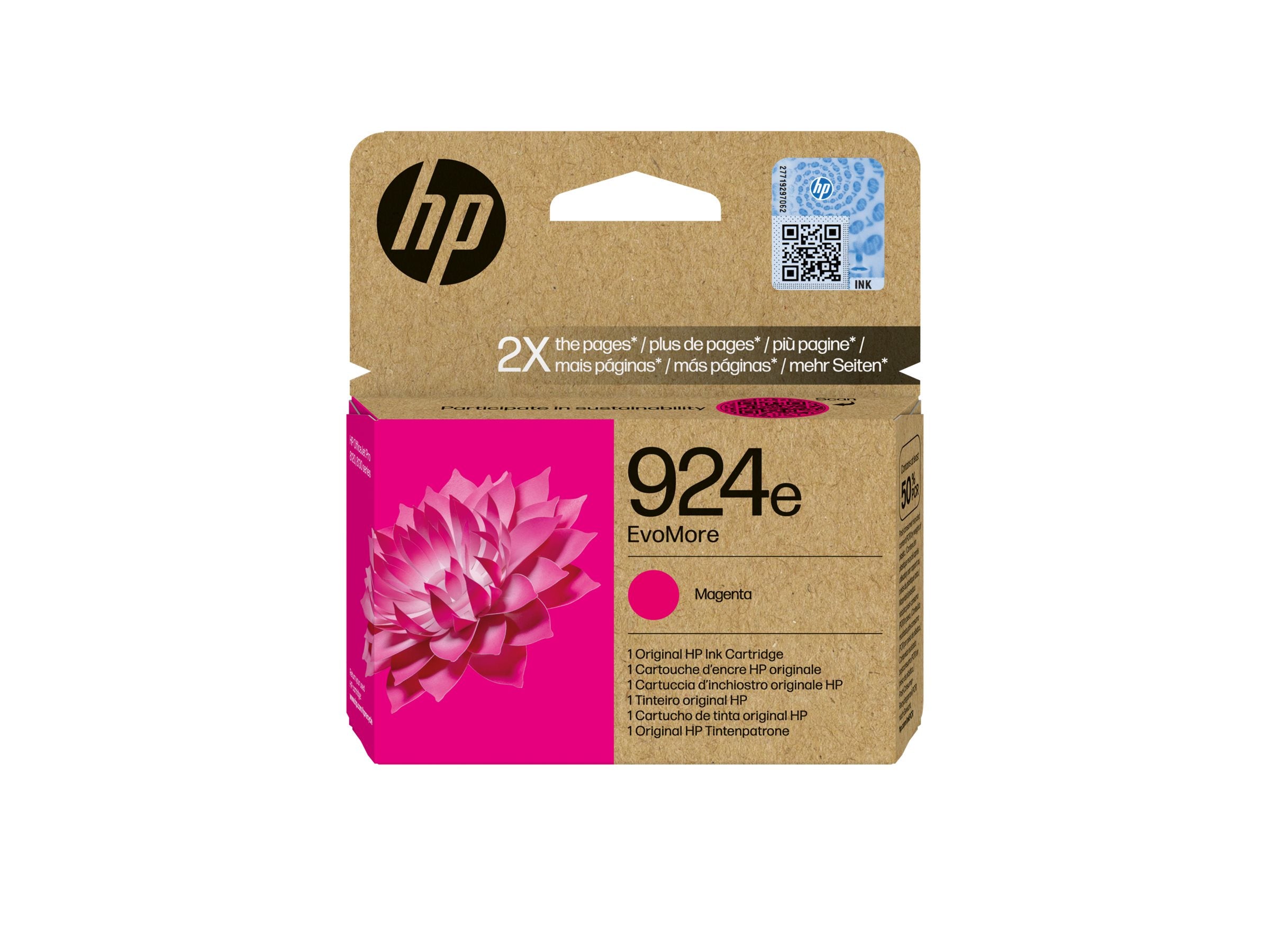 HP 924e EvoMore Magenta Original Ink Cartridge Detailansicht