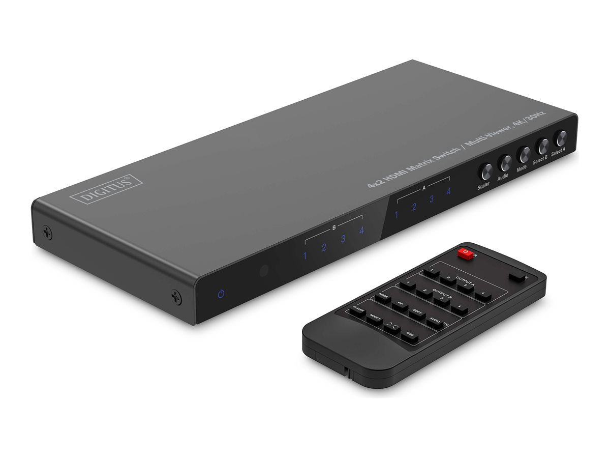 DIGITUS 4x2 HDMI Matrix Vorderansicht