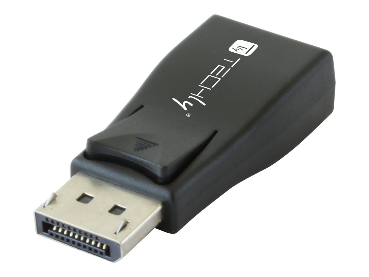 TECHLY Adapter DisplayPort auf VGA schwarz - Vorderansicht