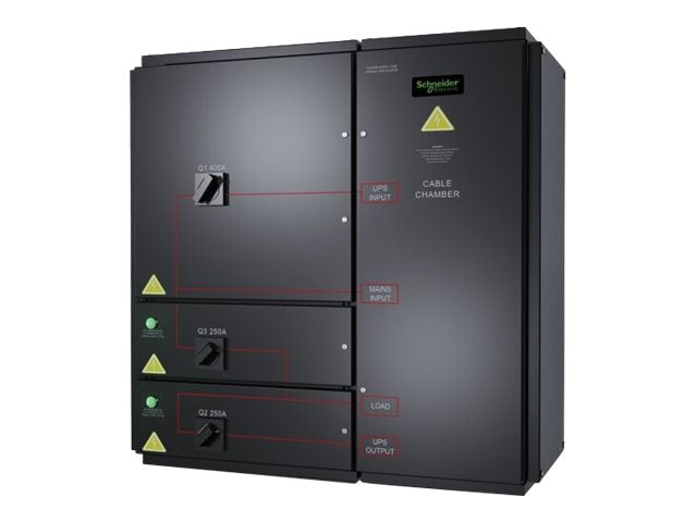 Vorderansicht des APC SYMMETRA PX 96/160KW WALL-MOUNTED MAINTENANCE BYPASS PANEL - 400V