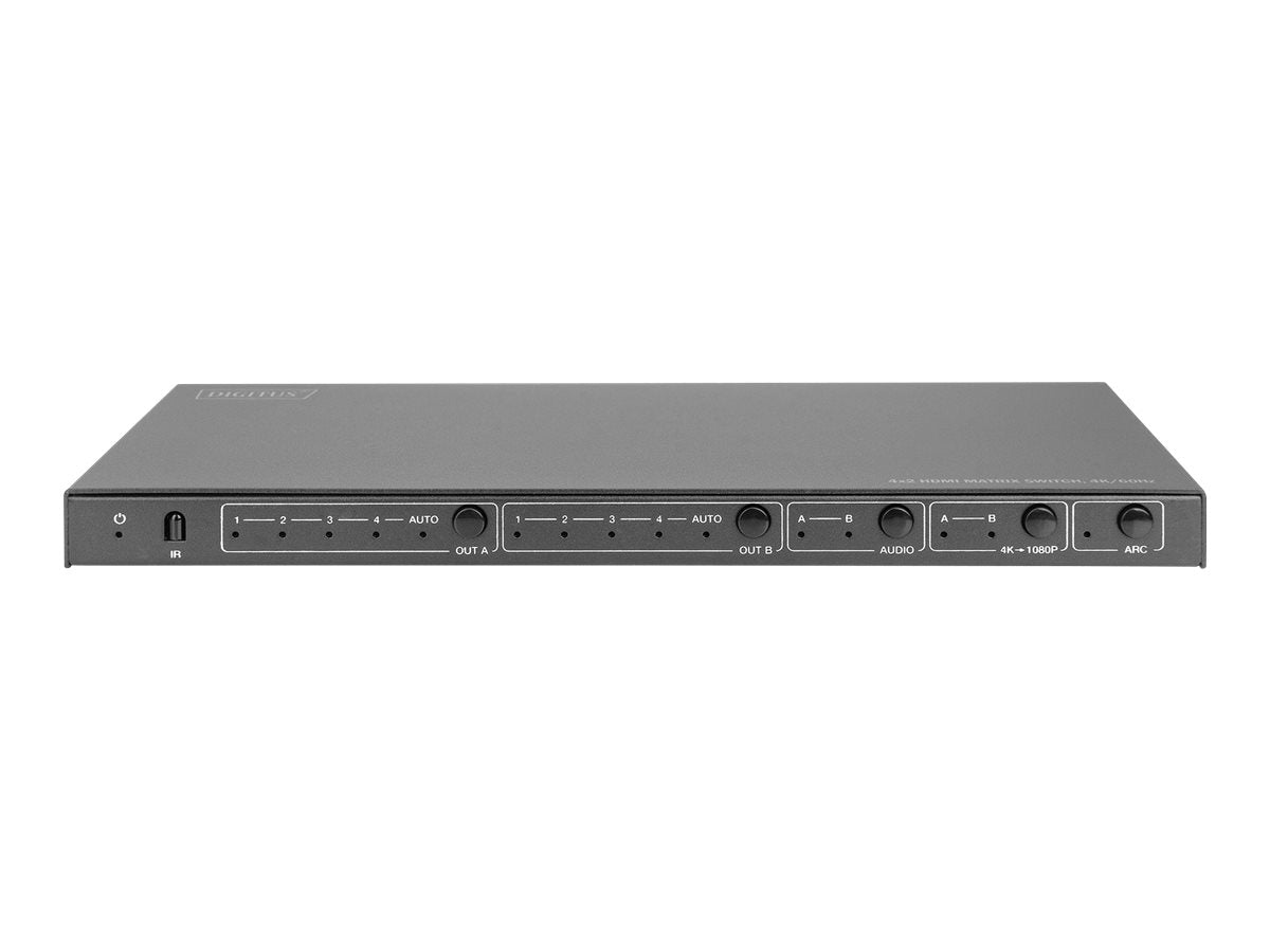 DIGITUS 4x2 HDMI Matrix Switch 4K/60Hz Vorderansicht