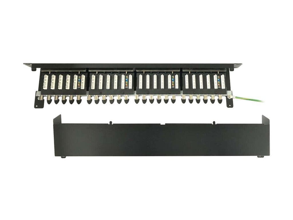 EATON TRIPPLITE 24-Port Cat6a Shielded Patch Panel mit Zubehör