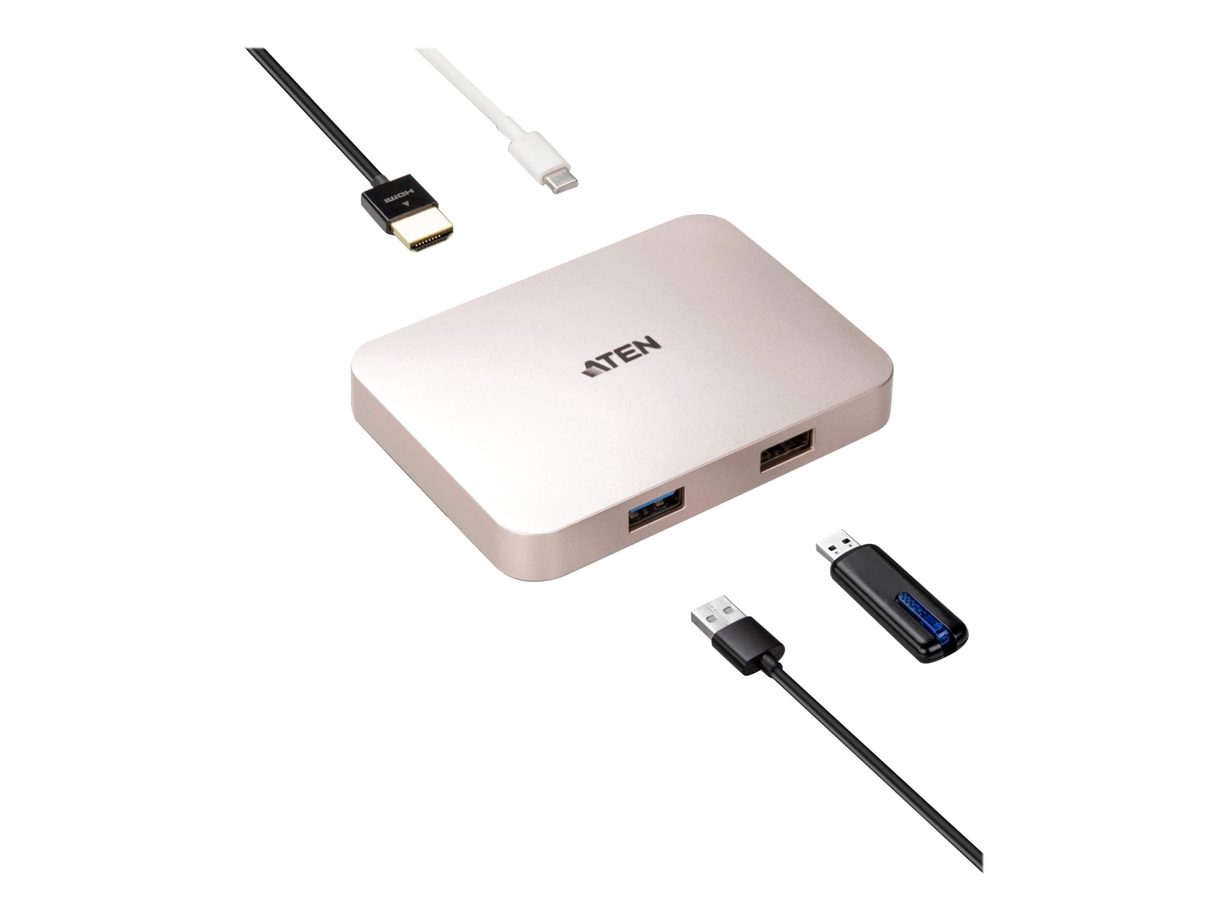 ATEN UH3235 USB-C 4K Ultra Mini Dock Detailansicht