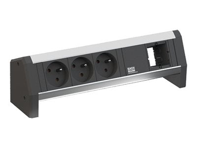 BACHMANN DESK 3xUTE 1xCM Strom 1,0m GST18 - Vorderansicht