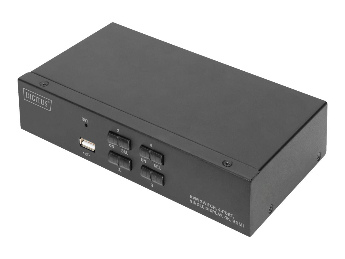 DIGITUS Desktop HDMI KVM Switch Vorderansicht