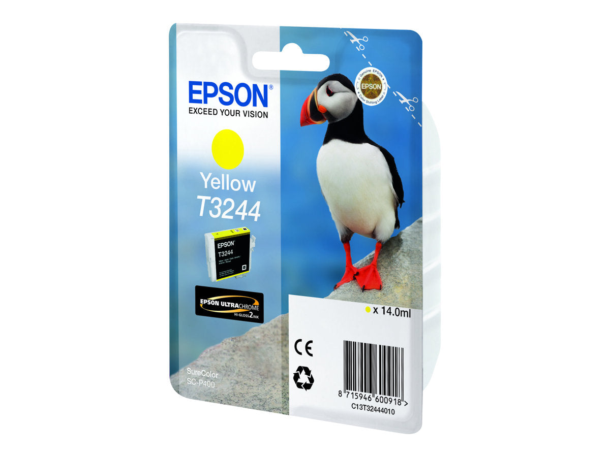 EPSON T3244 Gelb Tintenpatrone Vorderansicht