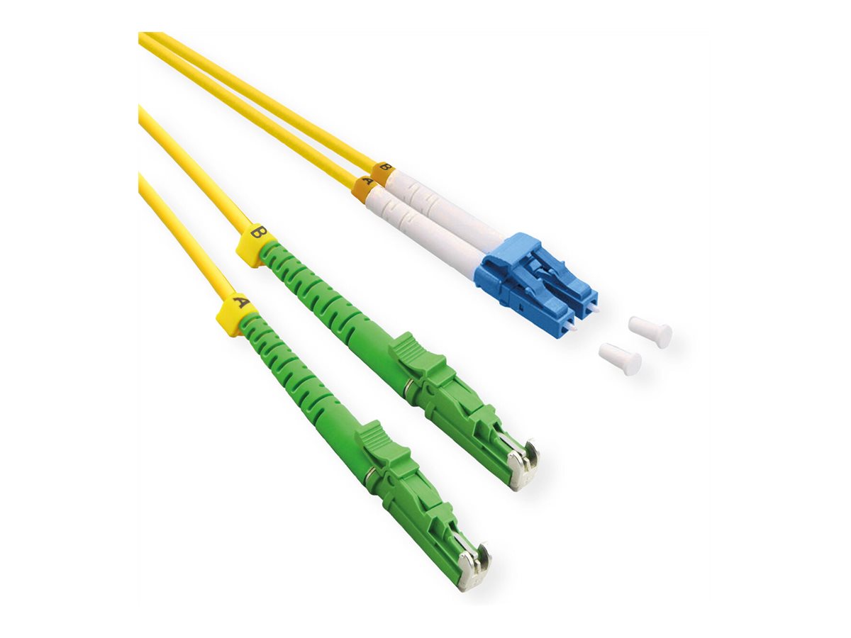 ROLINE LWL-Kabel duplex 9/125um OS2 LSH APC / LC UPC - Vorderansicht