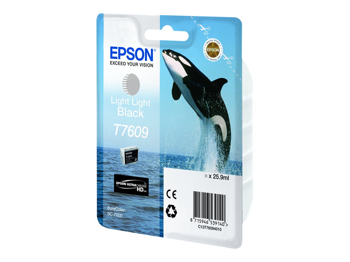 EPSON T7609 Tintenpatrone light light black Vorderansicht