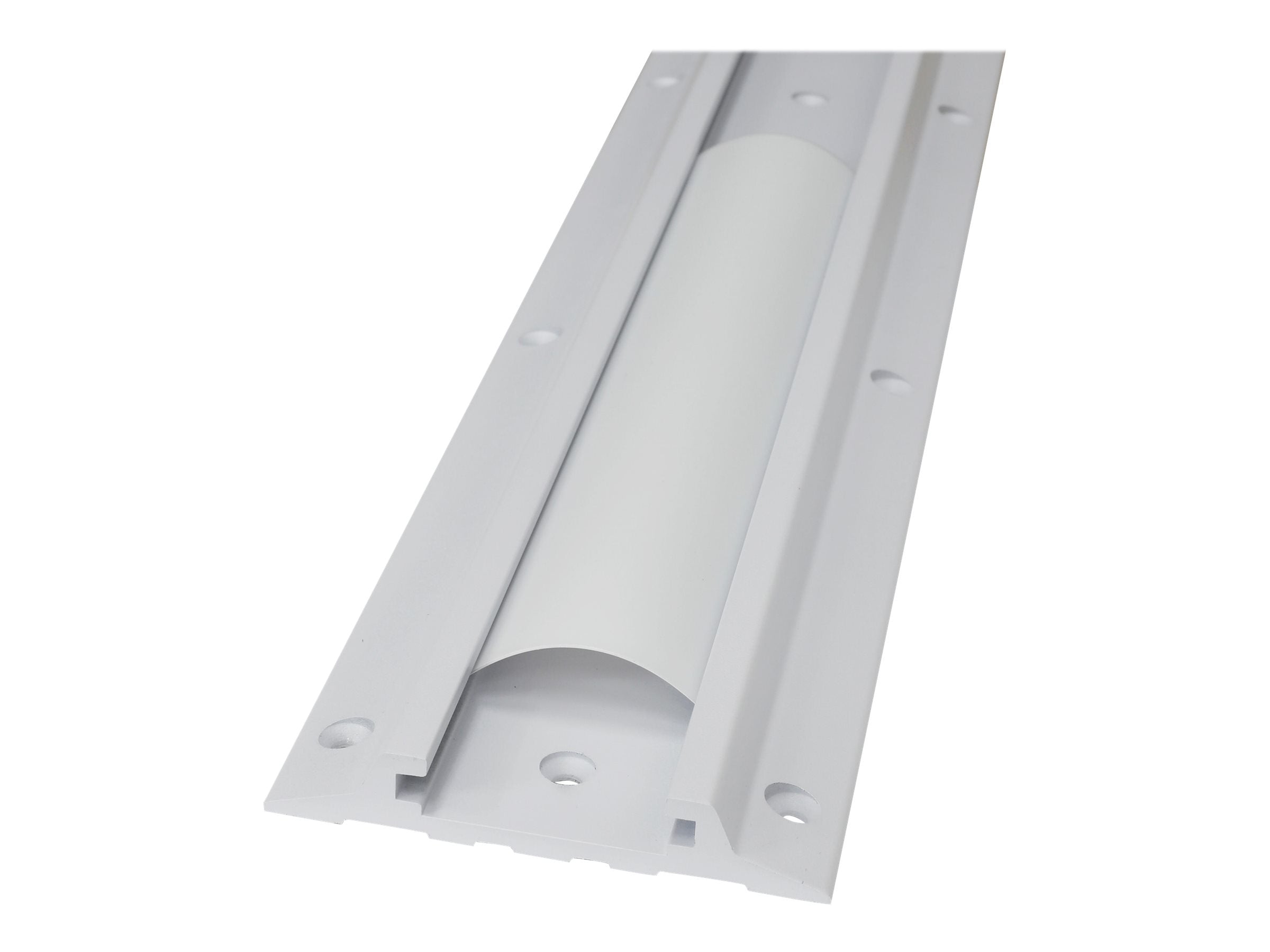 Vorderansicht der ERGOTRON Alu Profilschiene 864mm x 127mm weiss