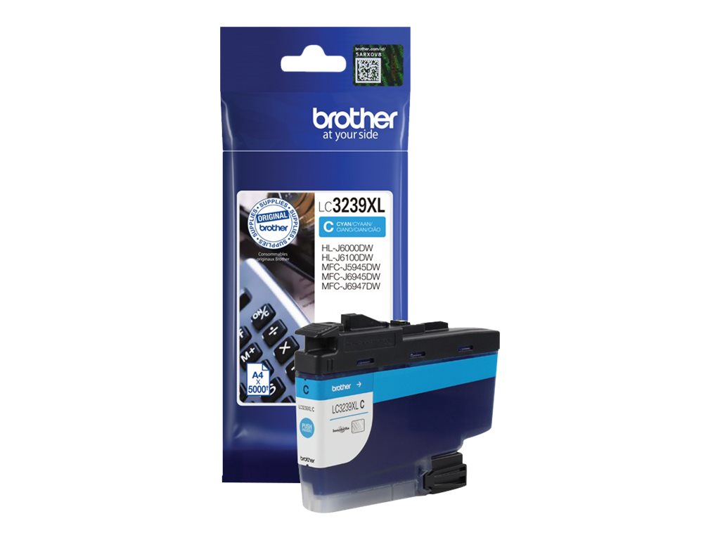 BROTHER LC-3239XLC Tintenpatrone Cyan Vorderansicht