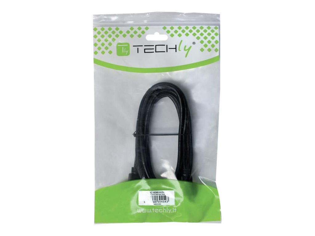 TECHLY Konverterkabel DisplayPort 1.1 auf HDMI 2m Vorderansicht
