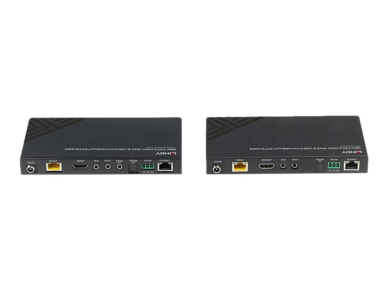 LINDY 100m Cat.6 HDMI 4K60 HDBaseT KVM Extender Anschlussmöglichkeiten