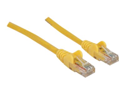 INTELLINET Netzwerkkabel Cat6 U/UTP 5,0m Gelb Steckeransicht