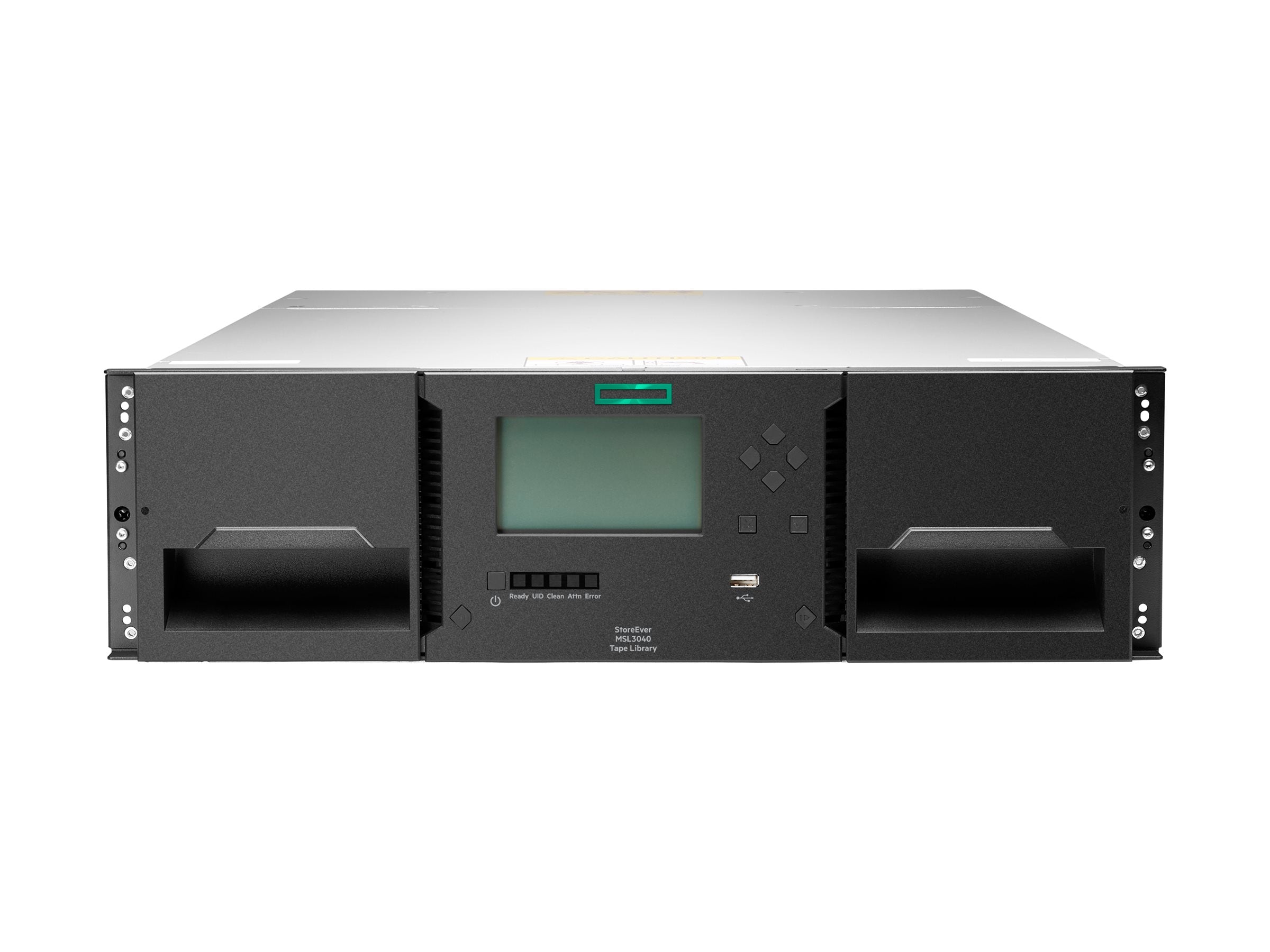 HPE Storage MSL3040 Tape Library 1x MSL LTO-9 Fibre Channel 20x LTO-9 45TB Data Cartridges