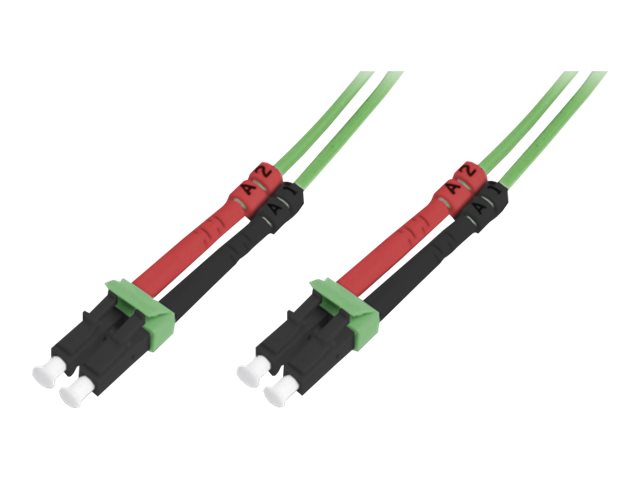 DIGITUS LWL Patchkabel Duplex LC zu LC MM OM5 50/125 5m Vorderansicht