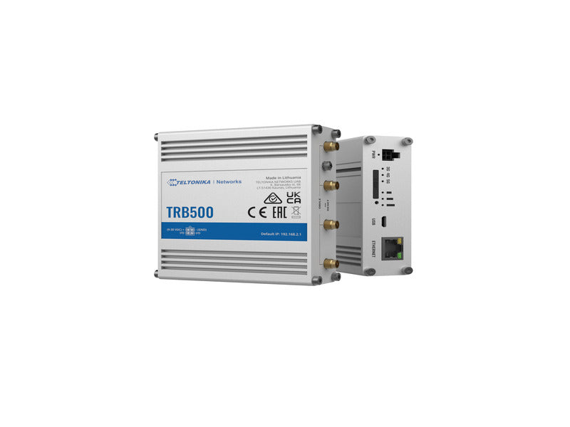 Vorderansicht des TELTONIKA NETWORKS TRB500 5G/4G/LTE Gateway