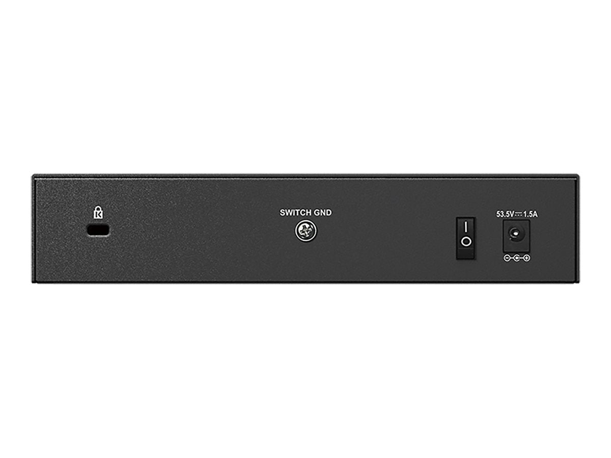 D-LINK DGS-1008P 8-Port Layer2 PoE Switch Detailansicht der Ports