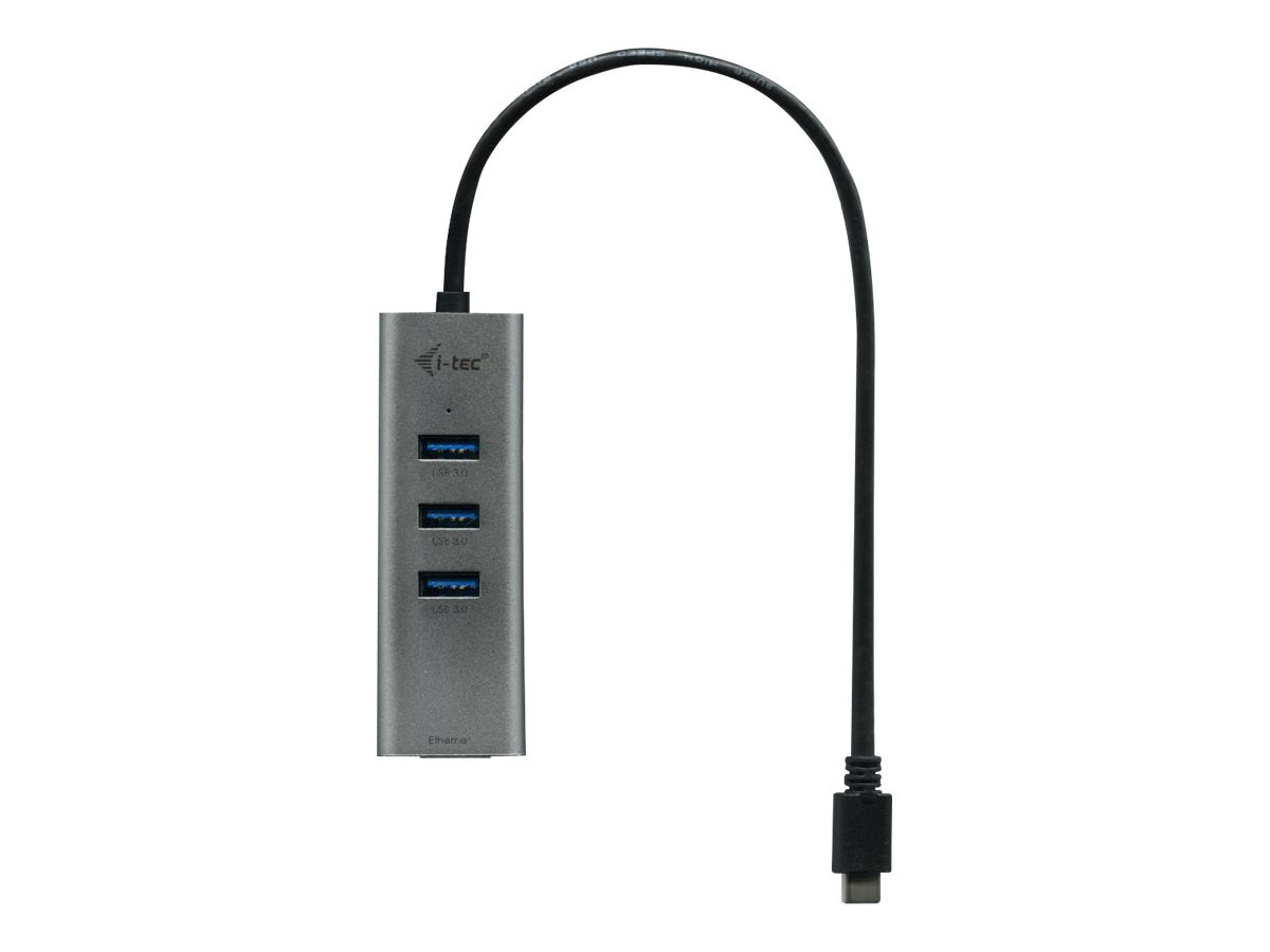 I-TEC USB-C Metal 3-Port HUB Vorderansicht